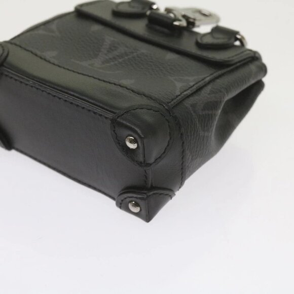 LOUIS VUITTON Monogram Eclipse Mini Steamer Pouch M00340 LV Auth 60001S - Picture 3 of 16